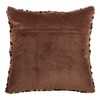 SARO LIFESTYLE Cheetah Print Faux Fur Throw Pillow, 18" Down
