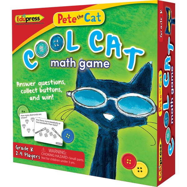 Edupress Pete the Cat Cool Cat Math Game Grade K