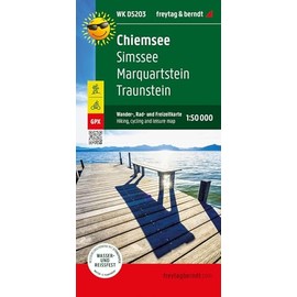Chiemsee, Wander-, Rad- und Freizeitkarte 1:50.000, freytag & berndt, WK D5203: Simssee - Marquartstein - Traunstein, GPX Tracks, wasserfest und reißfest (freytag & berndt Wander-Rad-Freizeitkarten)