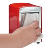 Relaxdays Napkin Dispenser Retro Metal Small Napkin Holder for Ice