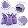 3drom 5 Lilac Hessian Bags filled with Natural Organic French
