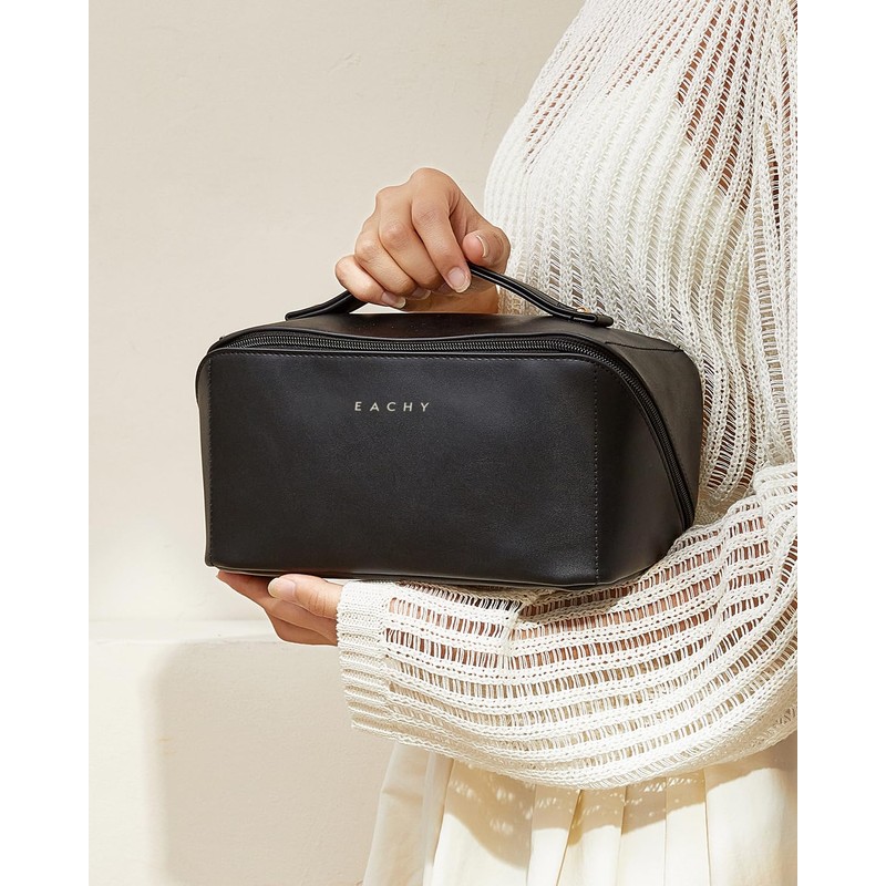 EACHY Travel Makeup Bag,Large Capacity Cosmetic Bags for Women,Waterproof Portable