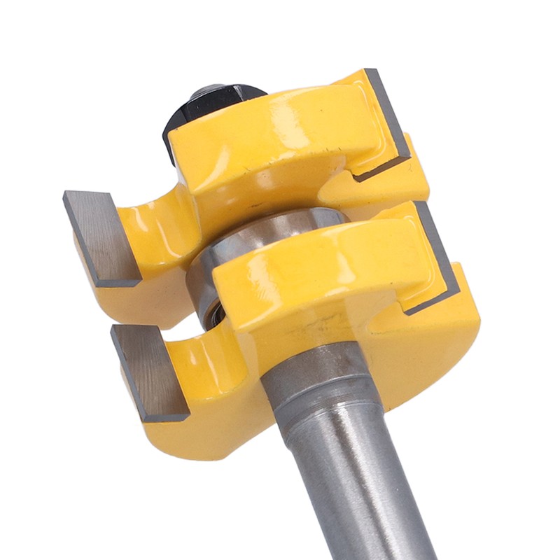 2Pcs Tongue Groove Router Bit T Shape 3 Teeth 1
