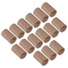 15pcs Essential Oil Car Diffuser Round Shape Simple Compact Walnut