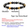 EUMENIDES Tigerauge Armband, Tigerauge und Obsidian Magnetarmband, QUALIT?T DER KLASSE