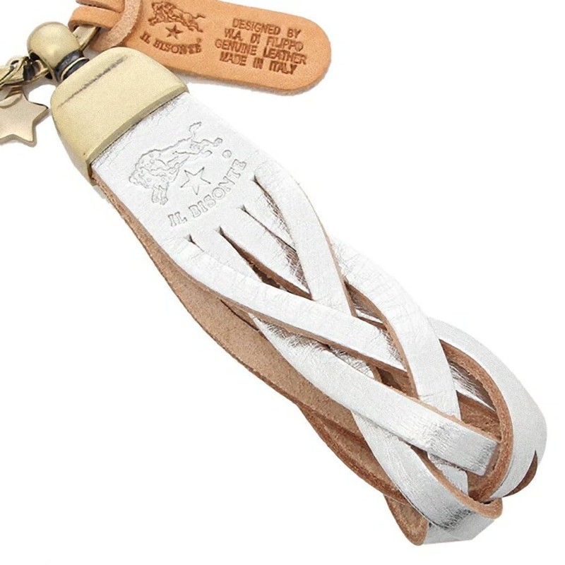 IL BISONTE SKH040 PG0001 SI101B Keyring Key Ring Silver Men's