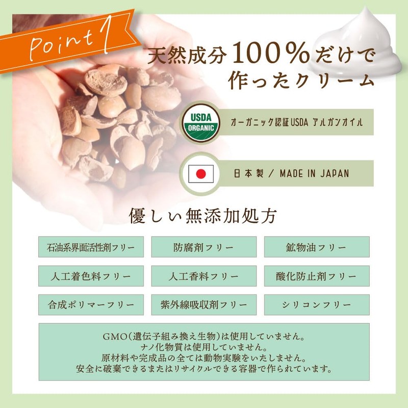 Argan Cream 1.4 oz (40 g) (Whole Body Butter) [Certified