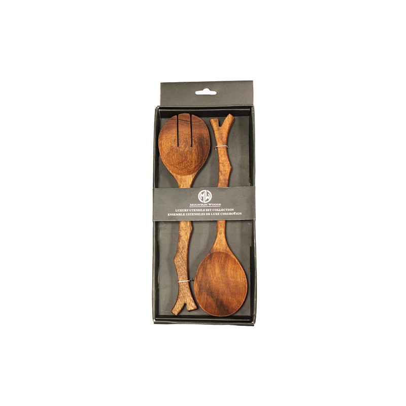 Mountain Woods Set of 2 Luxury & Elegant Acacia Salad
