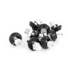 8 Pcs Car Auto Aluminum License Plate Bolt Screws Black