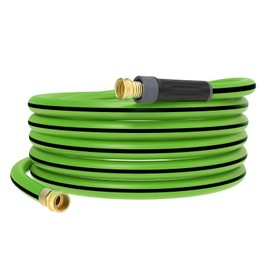 YESTAR Garden Hose 25ft x 5/8",Short Garden Water Hose Heavy Duty,Flexible,Lightweight Hybrid Hose with Swivel Handle,3/4'' Brass Fittings,Hybrid Rubber Hose for Backyard