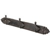 Annastore Solid Cast Iron Hook Rack 3 Hooks L 45