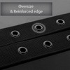 Awlyfm Mens Belt Black Casual Nylon Cloth Web Grommet Belts