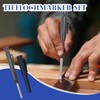 Cozevdnt Mechanical Carpenter's Pencils with 6 Leads, Deep Hole Marker