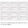 60 PCS Eyebrow Stencils 6 Styles Non-Woven Shaping Grooming Stencil