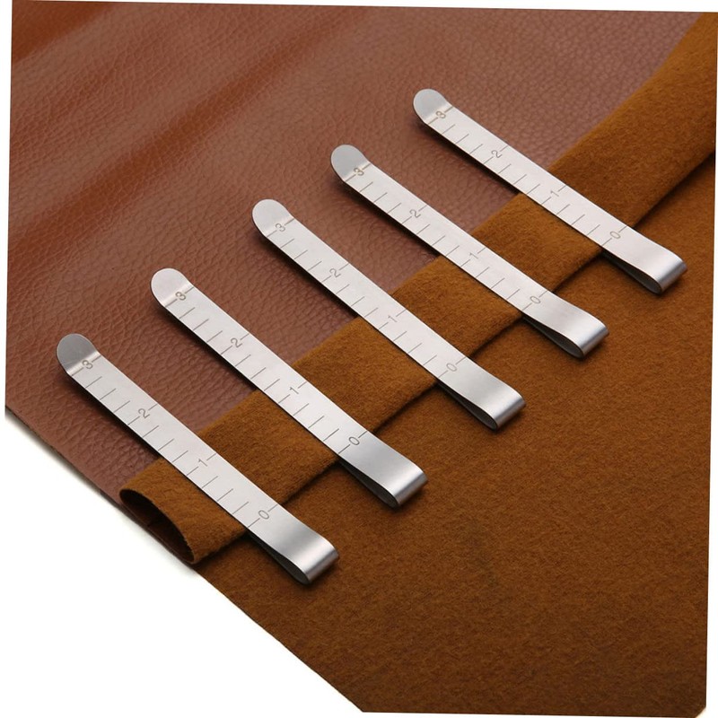 Gatuida 10 Pcs Hemming Clips for Sewing with Measurement Ruler