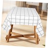 ULTECHNOVO Vinyl Table Cover Waterproof Oilproof Pvc Tablecloth for Camping
