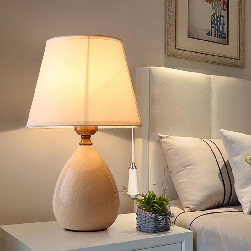 Tianher Bathroom Light Pull Cord, Light Pull Cord Handle with