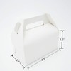 NICEWAY 30 Pack White Gable Gift Boxes Recycled Kraft Gift