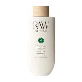 RAW SUGAR, The Scalp Restore Shampoo, Jojoba y Aloe, Limpia el Cuero Cabelludo, Hidrata y Refresca Cabello, 16 OZ