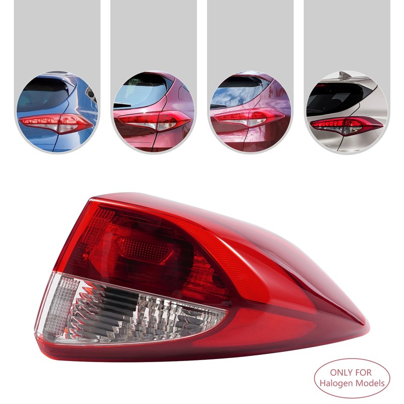 PIAOYUE - For 2016 2017 2018 Hyundai Tucson Halogen Outer