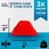 LVL10 Pro Training Cones - 2" Flat Cones for Sports