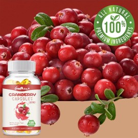 120pcs Cranberry 600mg -Vitamin C - Supports Urinary System & Immune Health