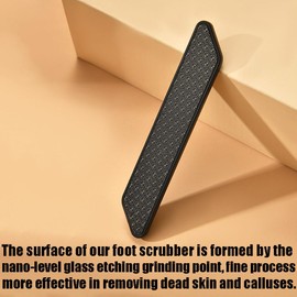 1 Pack Nano Glass Foot File for Dead Skin, Foot Callus Remover with Glass Etching Technology Foot File Heel Scraper Gently for Feet and Hand