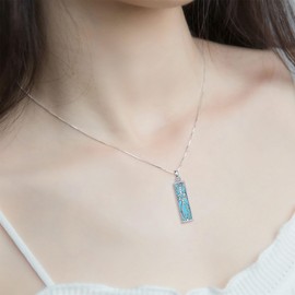 CUPENDA Messianic Seal Mezuzah Necklace 925 Sterling Silver Jewish Religious Pendant Necklace Protection Hanukkah Jewelry Gifts for Women Men