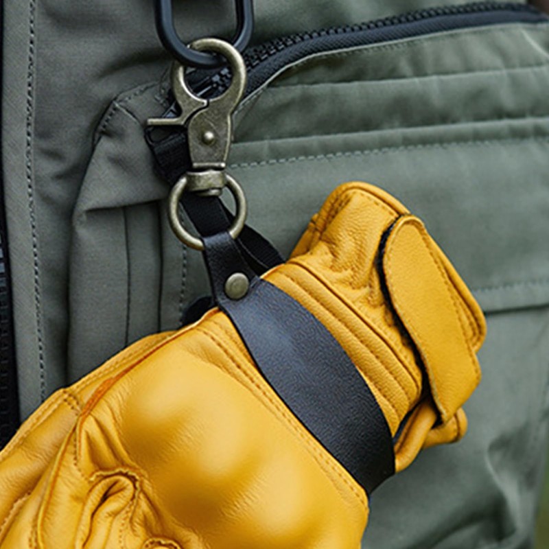 Firefighter Gloves Strap - Leather Glove Holder With Clip |