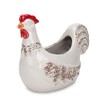 Drew Derose 39532 Farmhouse Distressed White Rooster 11 x 9.75