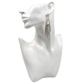 [southanshop] Piercing, Necklace, Earrings, Jewelry, Torso, Display, 3 Colors to Choose from (White)
