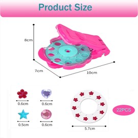 YQkangzhu Hair Gem Machine with 220 Rhinestones, DIY Hair Bedazzler Kit, Shimmer Radiance Diamond Collection Starter, Shining Bling Sparkle Stapler Machine Set for Clothes Craft Hat Backpack Decorate