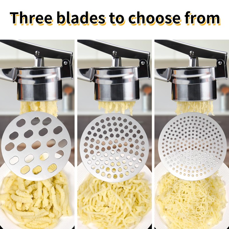 LAGAHS Potato Masher Stainless Steel, Potato Ricer Mashed Potatoes with