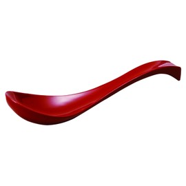 Asin Seto True Triple Ceramic Spoon Hand Coloring Vermillion 17 cm F0905