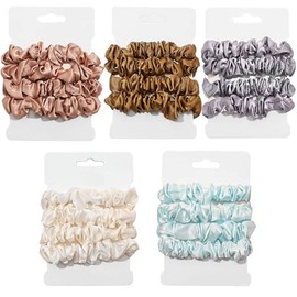 20pcs Ligas Elásticas Para Cabello Scrunchies De Satén,Gomas pelo A