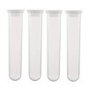 sourcing map 10pcs 20ml Plastic Centrifuge Tube with Snap Lid,