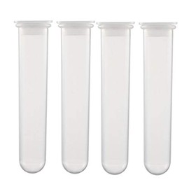 sourcing map 10pcs 20ml Plastic Centrifuge Tube with Snap Lid, Polypropylene Graduated Micro Centrifuge Tubes, Round Base, Clear, Storage Container