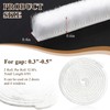 Supkiir 65.6Ft Brush Weather Stripping, 0.4" WideX0.6 Thick Door Seal