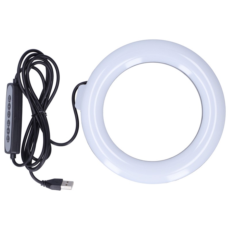 16cm LED USB Circle Light RGB Fill Light with Clamp