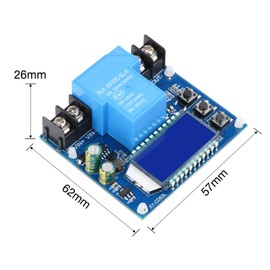 FORIOT Low Voltage Cutoff Controller DC 6-60V 30A Low Voltage Disconnect Protection Module with LCD Display Charge Discharge Controller Protection Switch Module