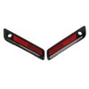 XFMT Black Saddlebag Hinge Latch Covers For Harley Touring Road