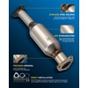 PHILTOP 2PCS High Flow Catalytic Convertor for Accord 2003 2004