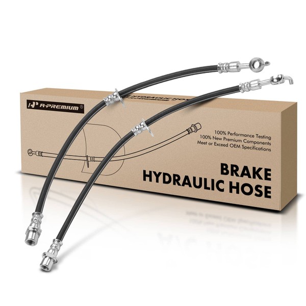 A-Premium Front Brake Hydraulic Hoses Compatible with Select Lexus and