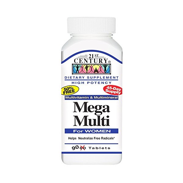 21st Century Mega Multi for Women, 90 Tabs