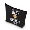 PLITI Dog Hairdressing Makeup Bag for Pets Hairdressing Dog Grooming Gift Dog Salon Gift No I Can't Just Brush It Out Toiletry Bag, Brush It Out Blu