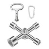 VZU 7/10/12/13/18 mm Triangle Key, 4 Way, 5 Size Triangular