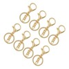 50PCS Gold Key Rings, Lobster Claw Clasps Keychain, Key Ring