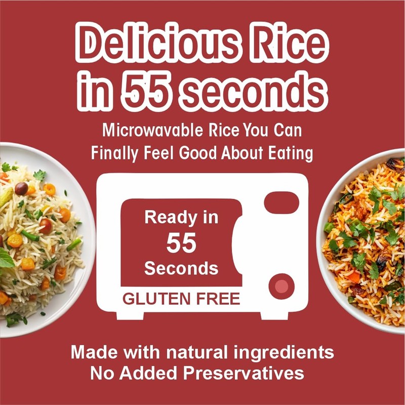 Eat Regal Gourmet Indian Biryani Style Rice, Ready-to-Heat Cups, 8.8