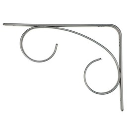 Rubbermaid 1877643 Decorativo, Soporte para Estante, Ola, Níquel Satinado, Wave, 1