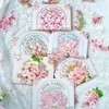 180Pcs Floral Scrapbook Stickers for Junk Journal, Nature Flower Clear